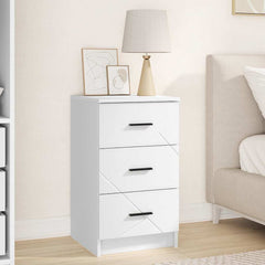 vidaXL Bedside Cabinet White 38 x 38 x 66 cm Engineered wood 1