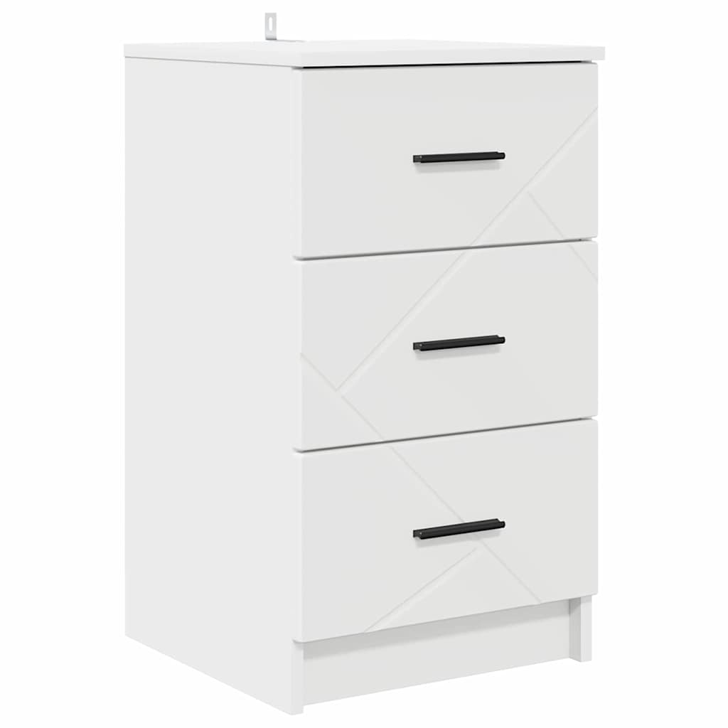 vidaXL Bedside Cabinet White 38 x 38 x 66 cm Engineered wood 2
