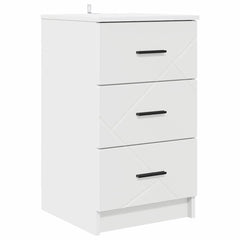 vidaXL Bedside Cabinet White 38 x 38 x 66 cm Engineered wood 2