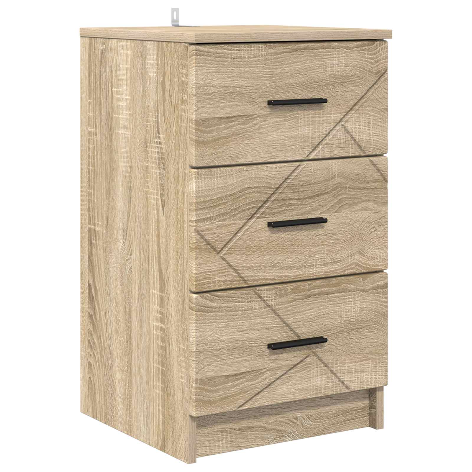 vidaXL Bedside Cabinet Sonoma oak 38 x 38 x 66 cm Engineered wood 2