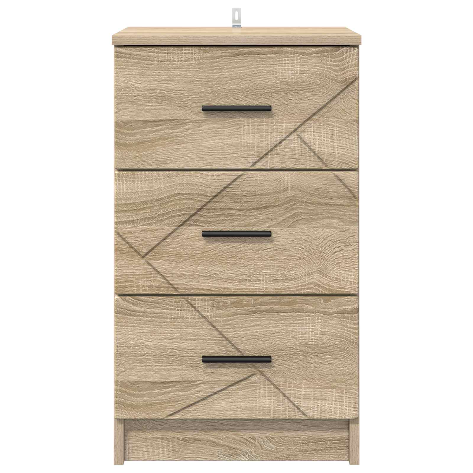 vidaXL Bedside Cabinet Sonoma oak 38 x 38 x 66 cm Engineered wood 6