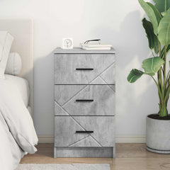 vidaXL Bedside Cabinet Concrete grey 38 x 38 x 66 cm Engineered wood 4