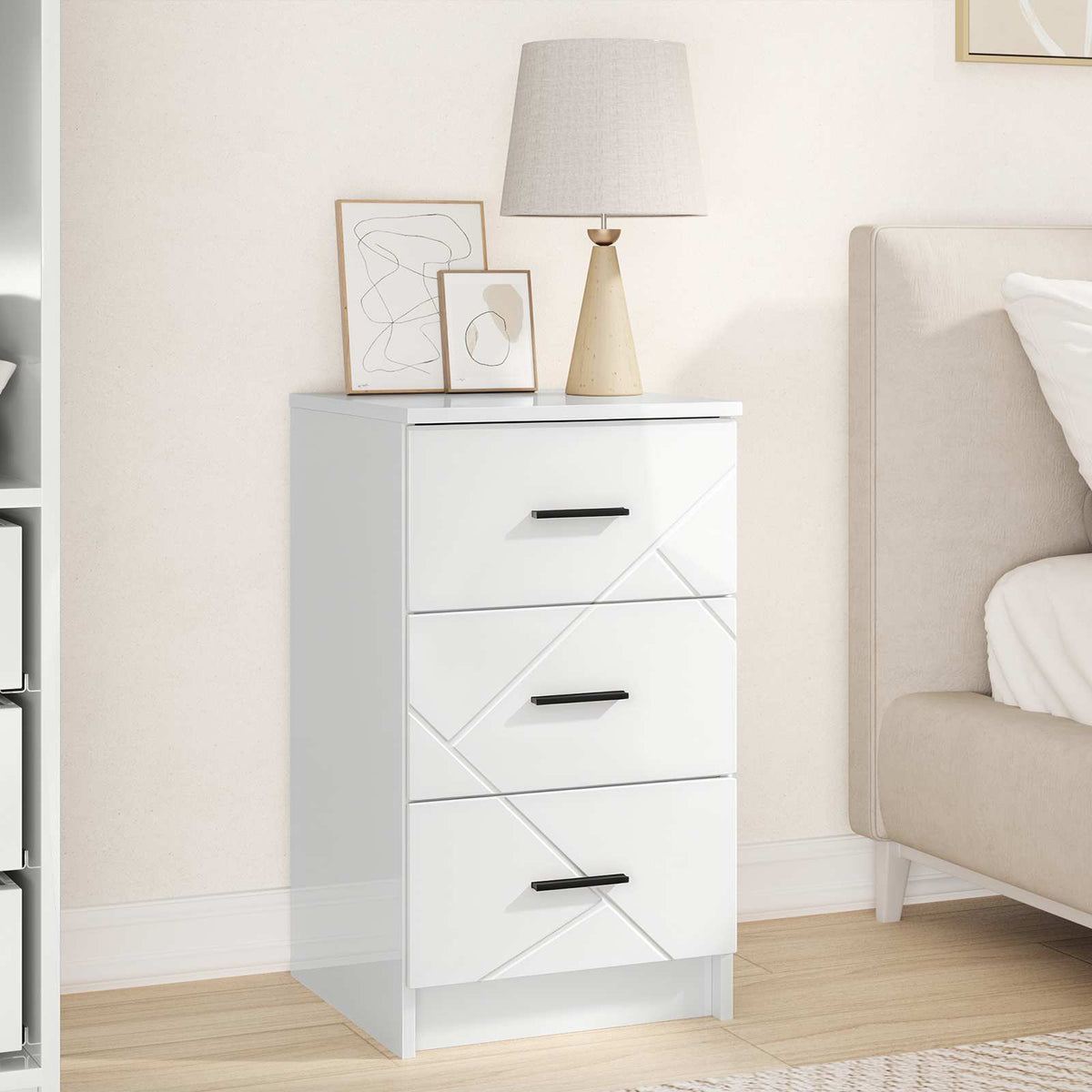 vidaXL Bedside Cabinet 38 x 38 x 66 cm Engineered wood