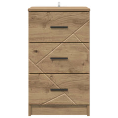 vidaXL Bedside Cabinet Artisan oak 38 x 38 x 66 cm Engineered wood 6