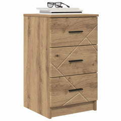 vidaXL Bedside Cabinet Artisan oak 38 x 38 x 66 cm Engineered wood 3