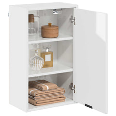 vidaXL Bathroom Cabinet High Gloss White 39 x 23.5 x 65 cm 3