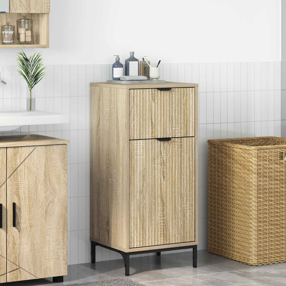 vidaXL Bathroom Cabinet 39.5 x 36 x 88 cm