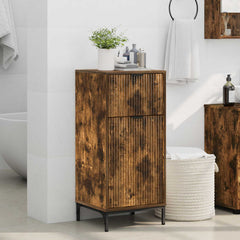 vidaXL Bathroom Cabinet Smoked Oak 39.5 x 36 x 88 cm 4
