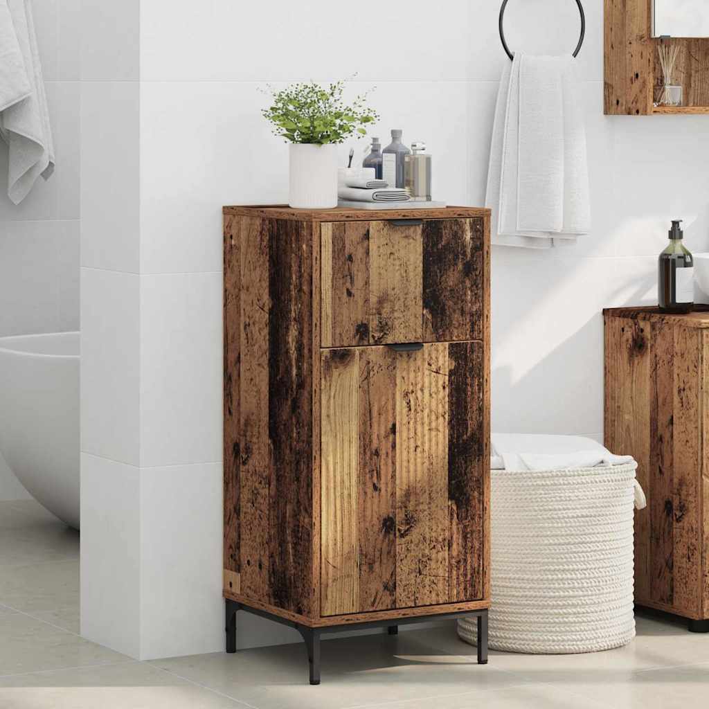 vidaXL Bathroom Cabinet Old Wood 39.5 x 36 x 88 cm 4