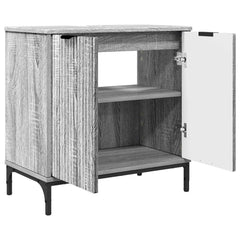 vidaXL Bathroom Sink Cabinet Grey Sonoma 60.5 x 33.5 x 61 cm 5