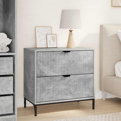 Bedside Table 63.5 x 36 x 61 cm Engineered wood Concrete grey
