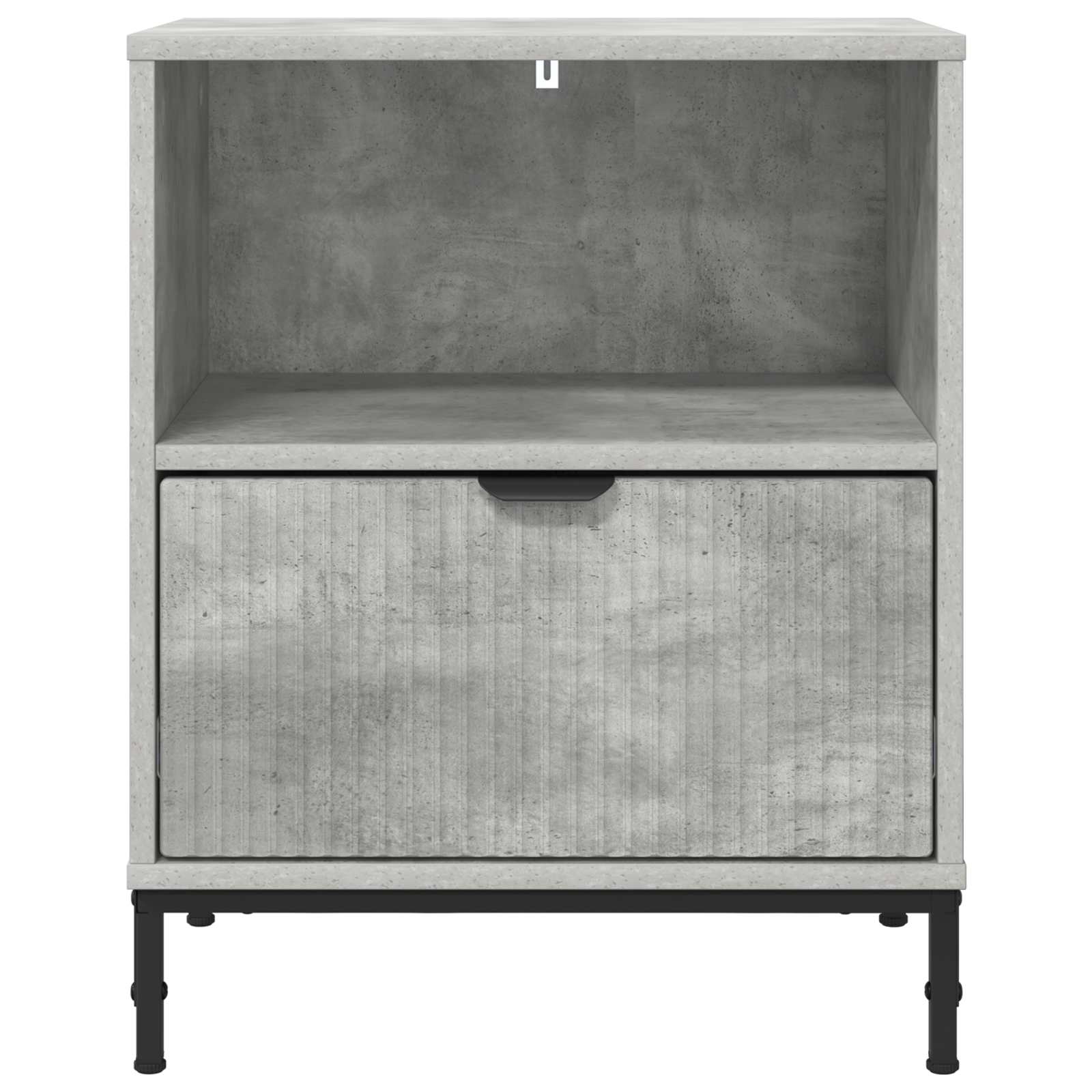 vidaXL Bedside Cabinet 2 pcs Concrete grey 49 x 36 x 61 cm 6
