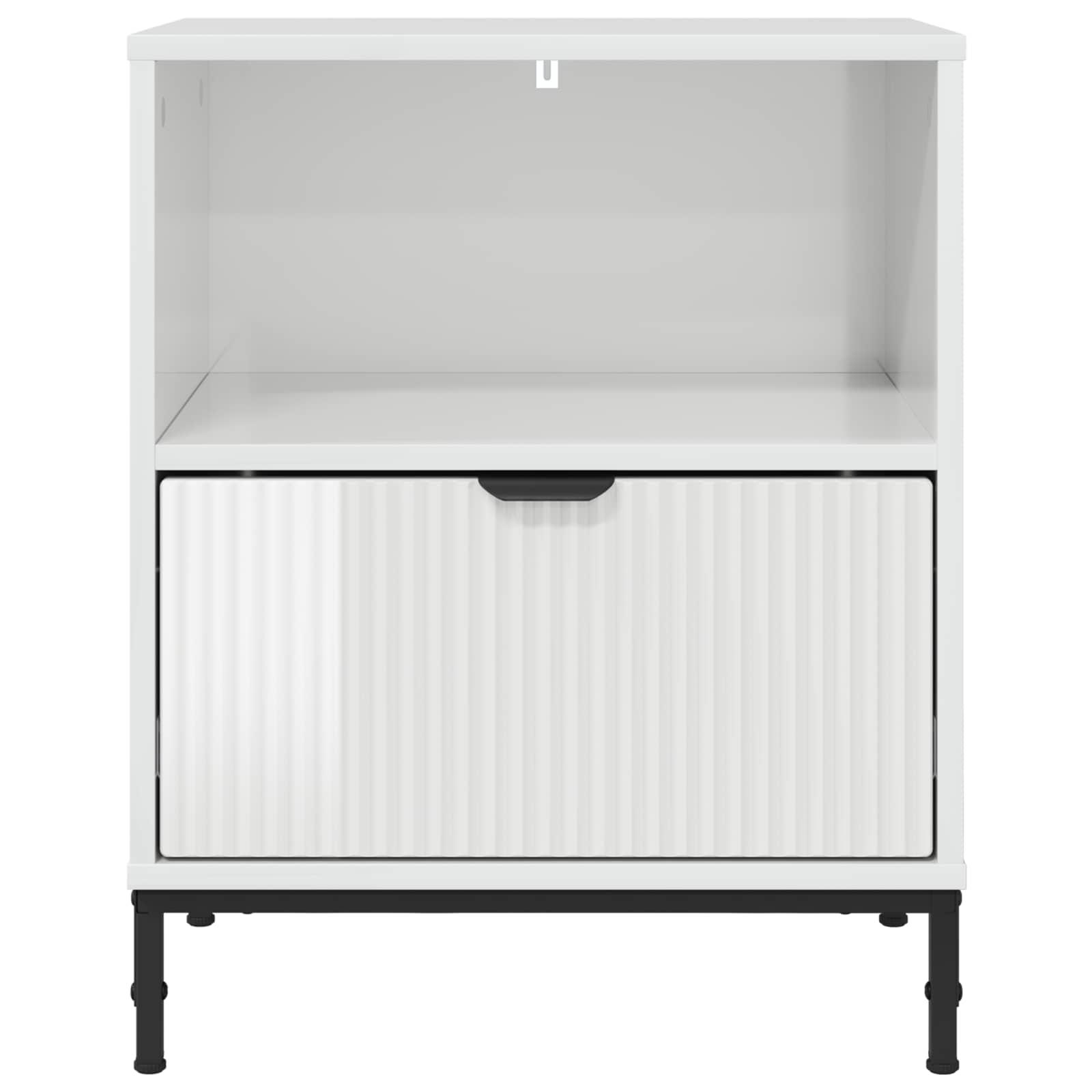 vidaXL Bedside Cabinet 2 pcs High gloss white 49 x 36 x 61 cm 6