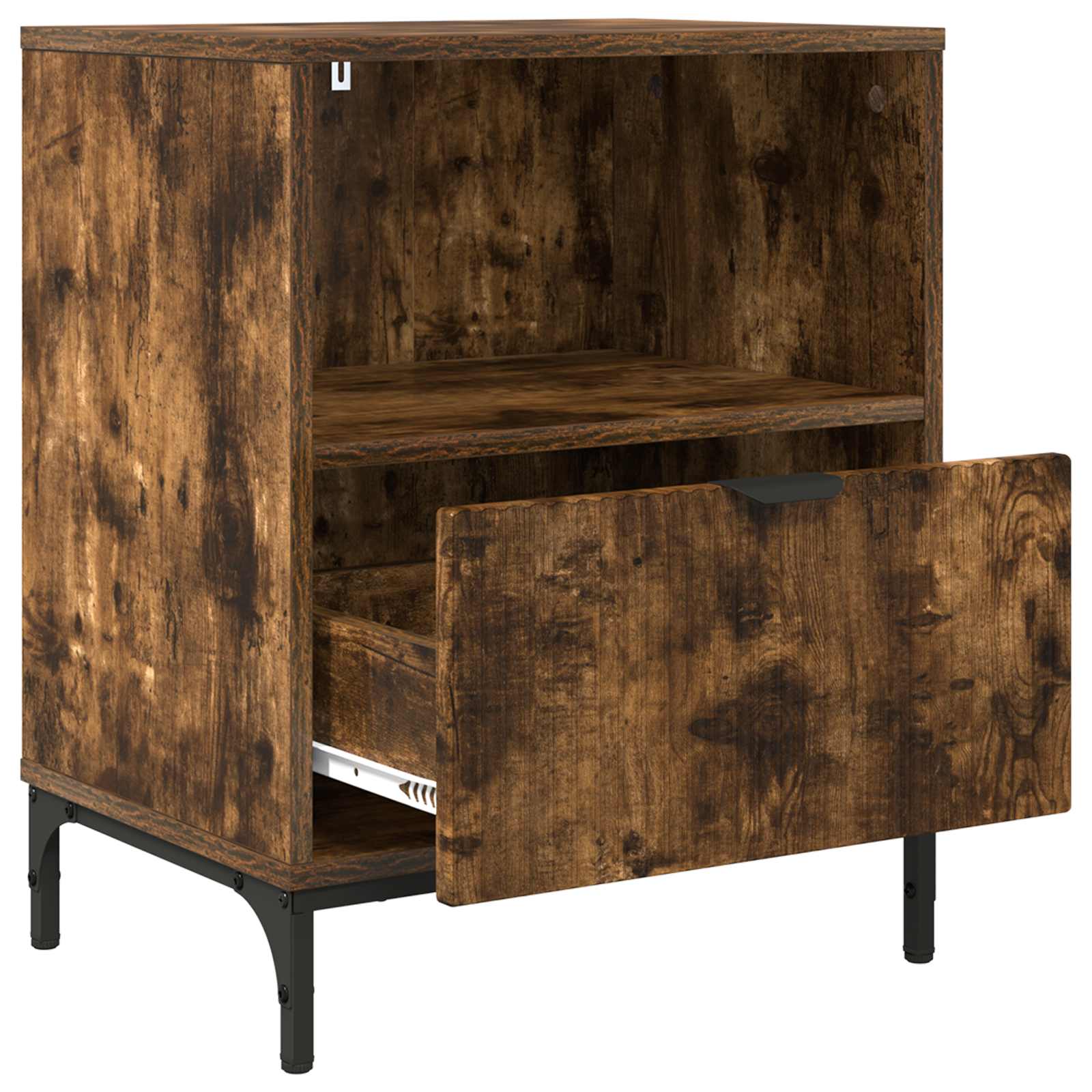 vidaXL Bedside Cabinet 2 pcs Smoked oak 49 x 36 x 61 cm 5