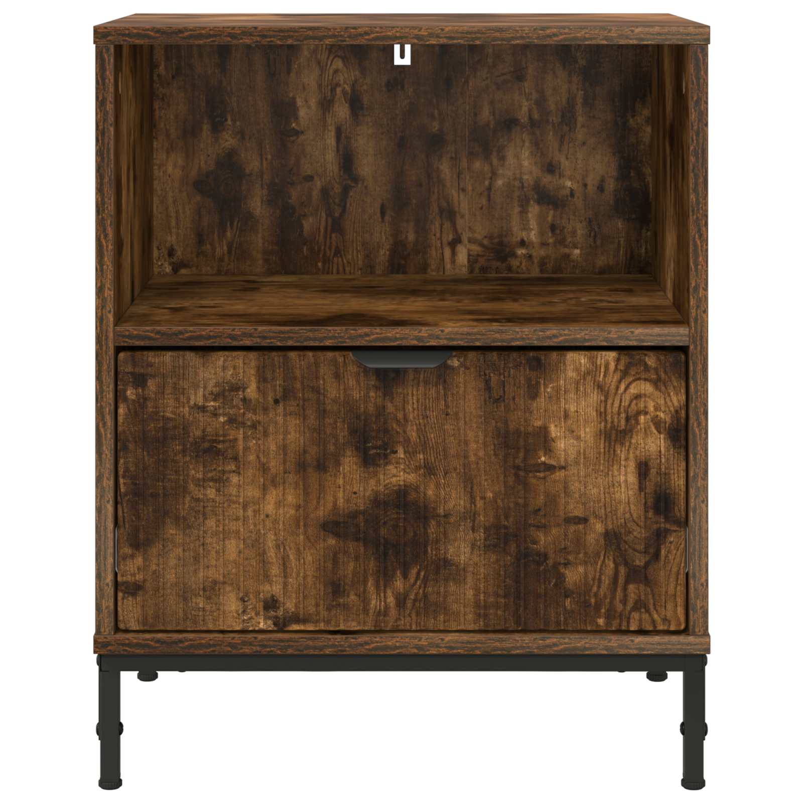 vidaXL Bedside Cabinet 2 pcs Smoked oak 49 x 36 x 61 cm 6