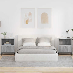 vidaXL Bedside Cabinet 2 pcs Grey sonoma 49 x 36 x 61 cm 1
