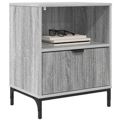 vidaXL Bedside Cabinet 2 pcs Grey sonoma 49 x 36 x 61 cm 3