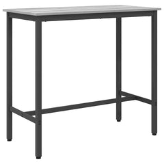 Table Engineered Wood and Steel Grey sonoma 90.5 cm 50 cm