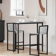 vidaXL Table Engineered Wood and Steel