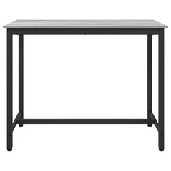 vidaXL Table Grey Sonoma 100 x 50 x 76.5 cm Engineered Wood and Steel 3
