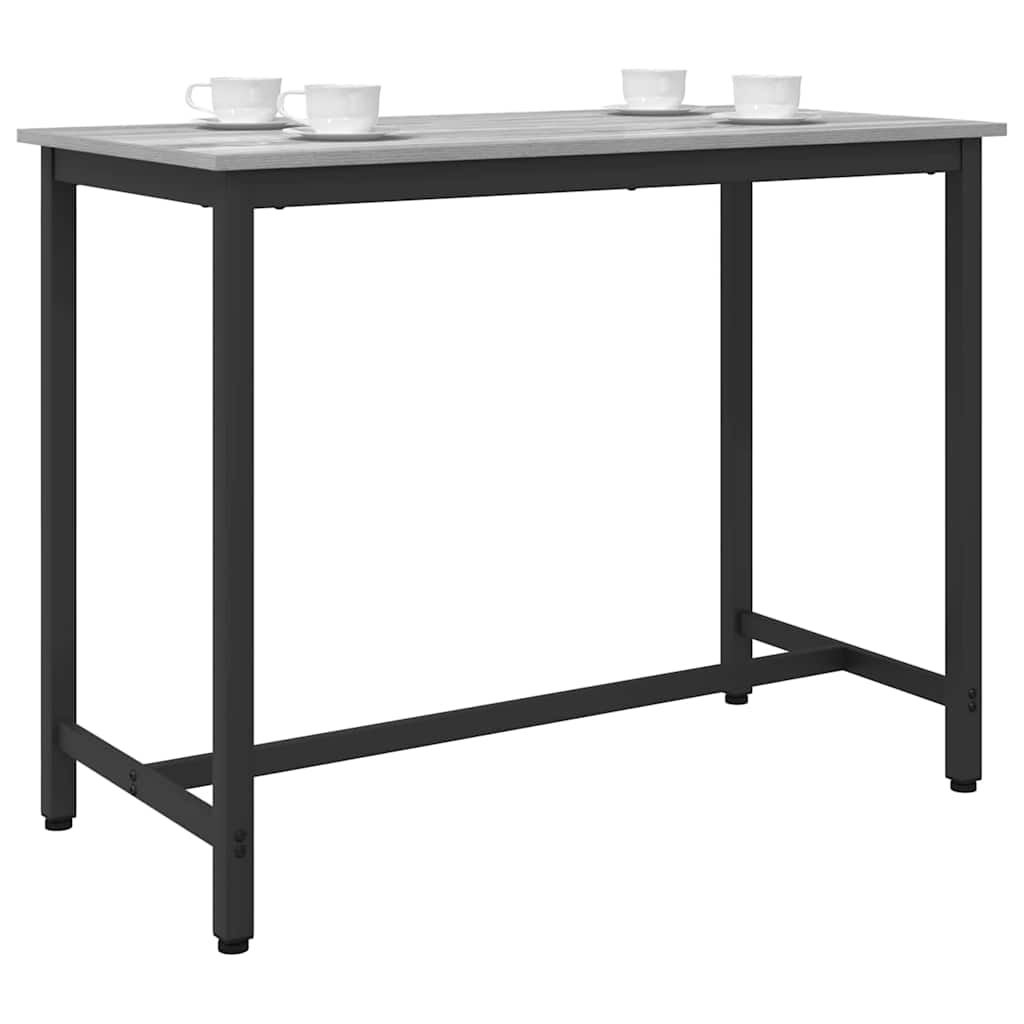 vidaXL Table Grey Sonoma 100 x 50 x 76.5 cm Engineered Wood and Steel 2