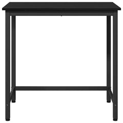 vidaXL Table Black Oak 100 x 50 x 76.5 cm Engineered Wood and Steel 5