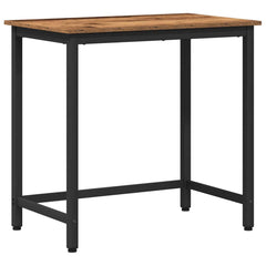 vidaXL Table Old Wood 100 x 50 x 76.5 cm Engineered Wood and Steel 2