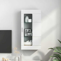vidaXL Wooden Cabinet White Engineered Wood 4