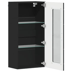 vidaXL Wooden Cabinet Black Engineered Wood 5