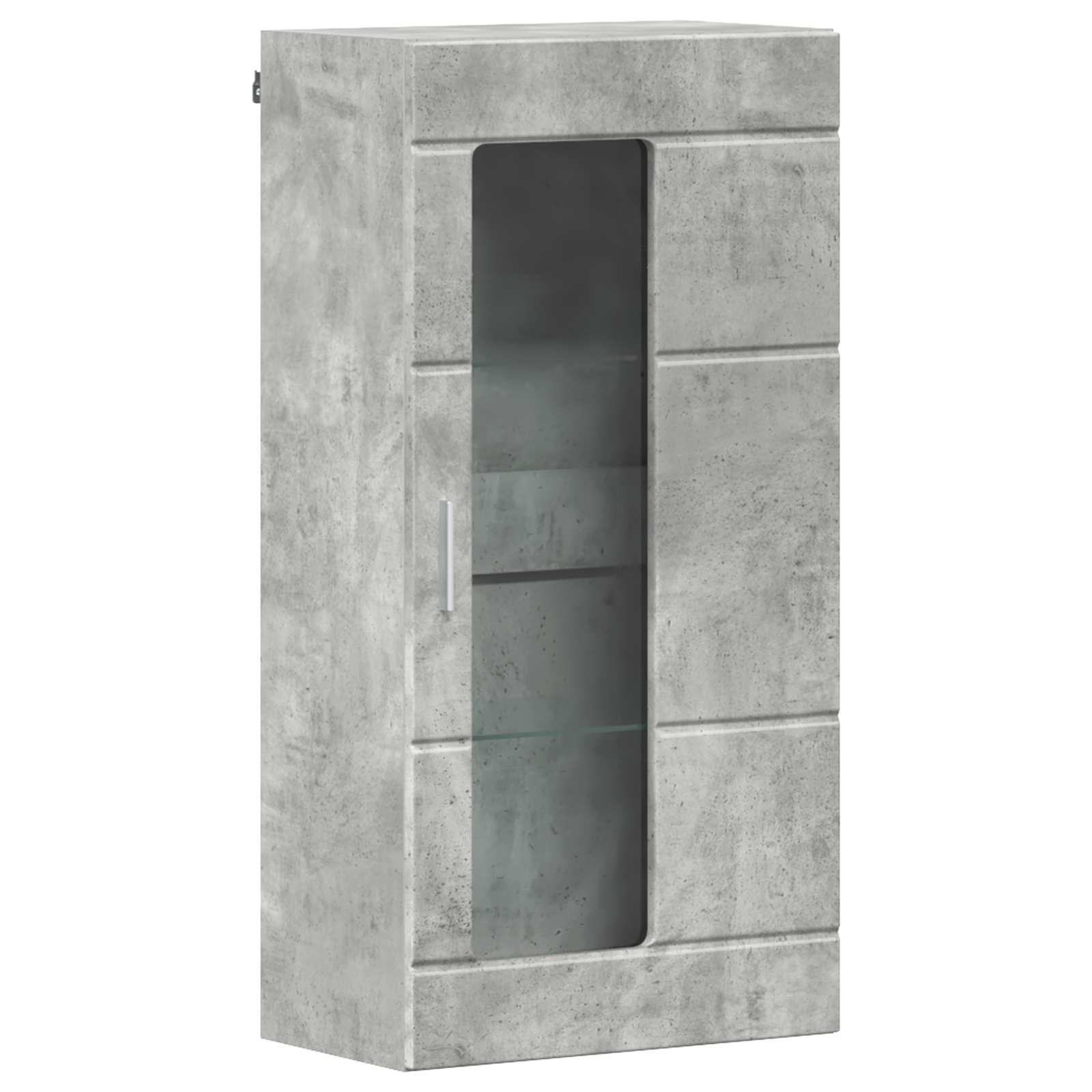vidaXL Wooden Cabinet Concrete Grey Engineered Wood 2