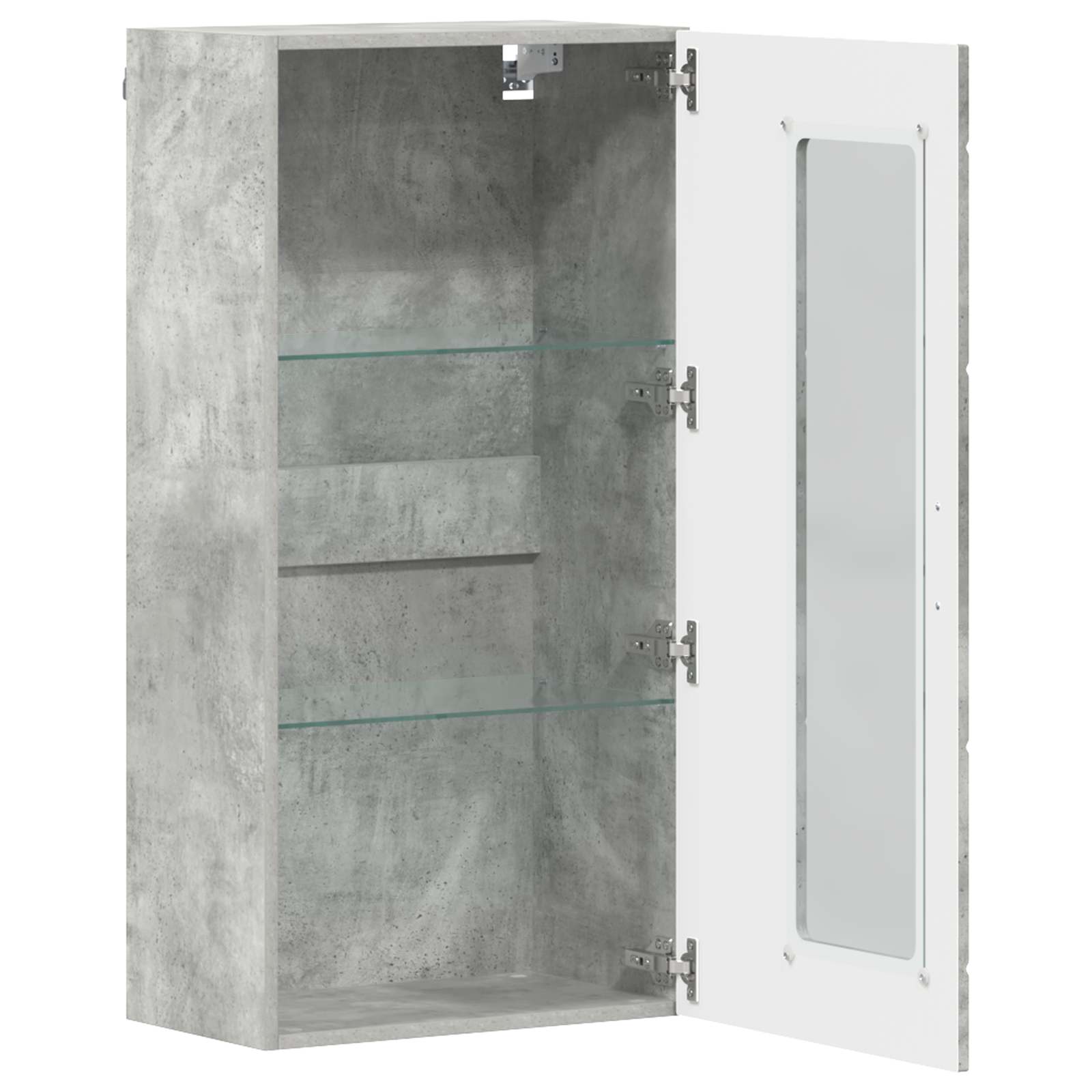 vidaXL Wooden Cabinet Concrete Grey Engineered Wood 5
