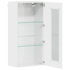 vidaXL Wooden Cabinet High Gloss White Engineered Wood 5