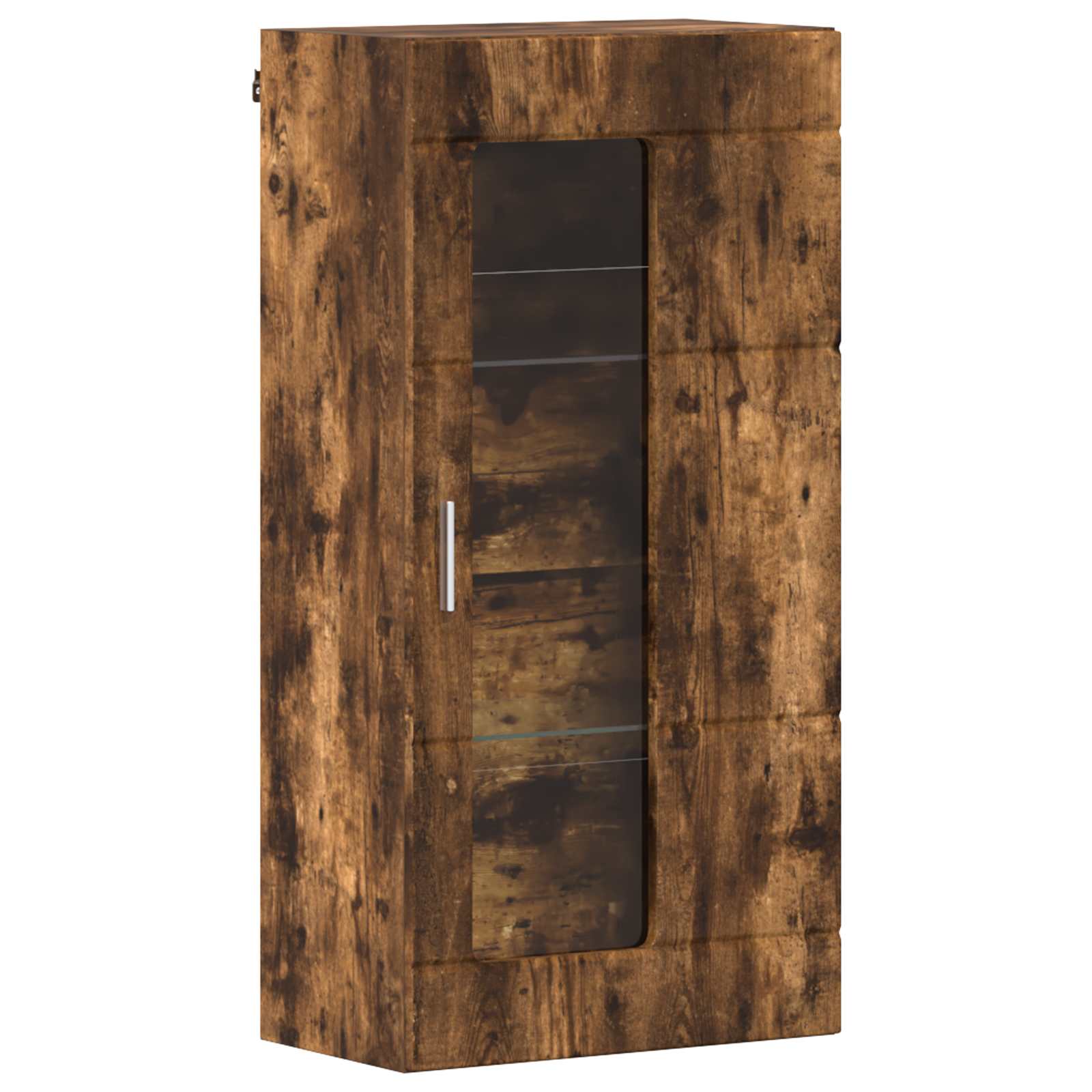 vidaXL Wooden Cabinet Smoked Oak Engineered Wood 2