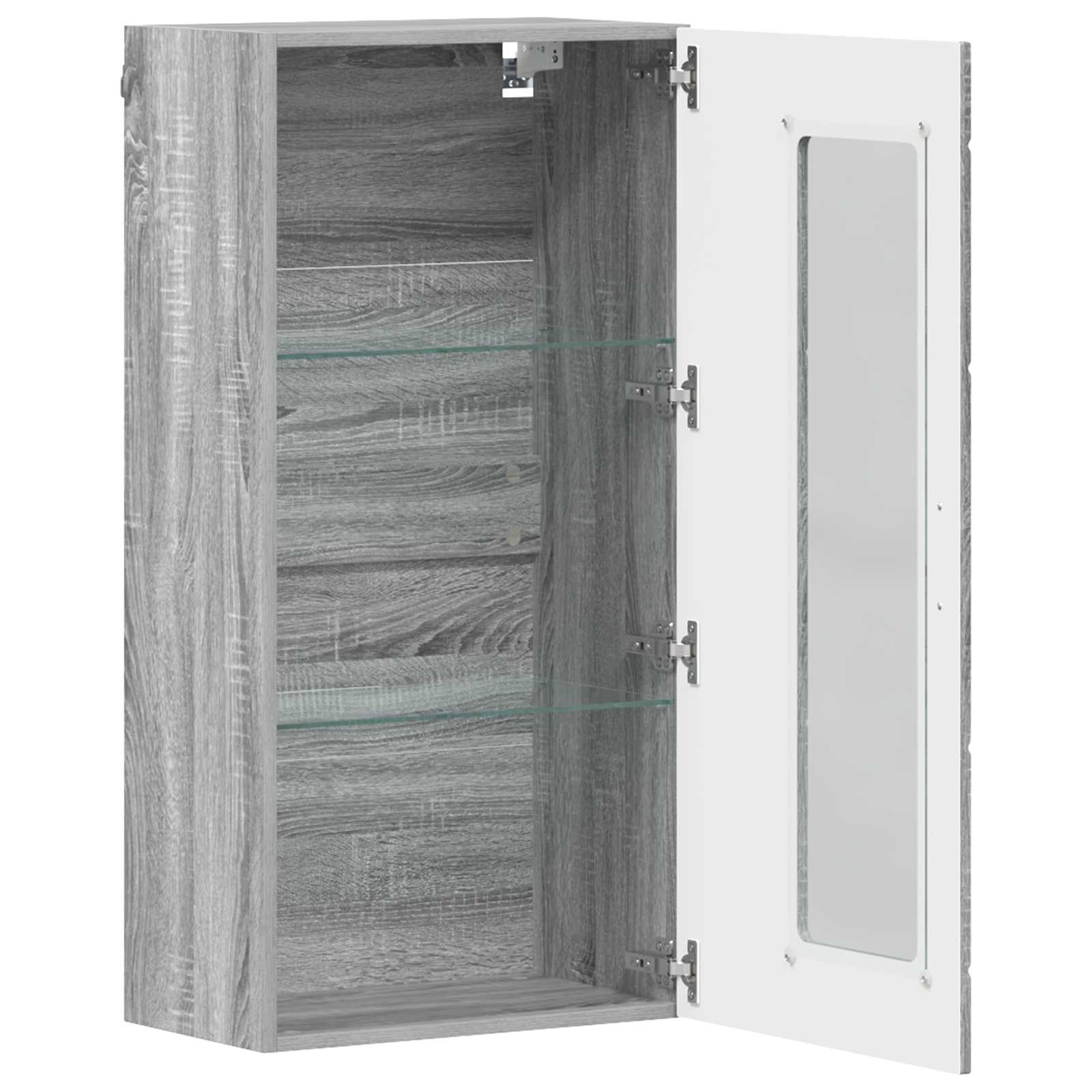 vidaXL Wooden Cabinet Grey Sonoma Engineered Wood 5