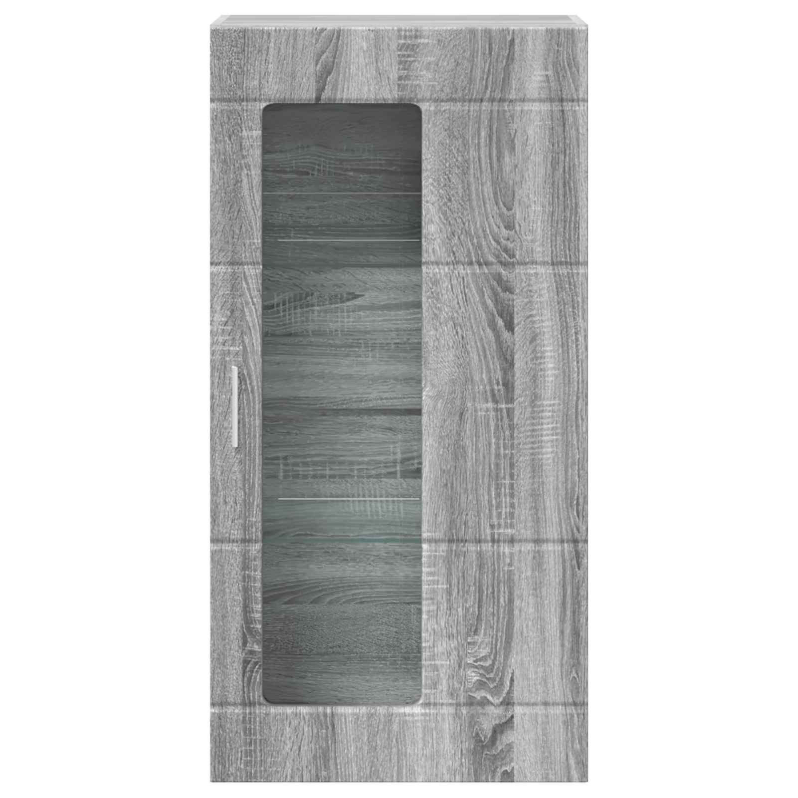 vidaXL Wooden Cabinet Grey Sonoma Engineered Wood 6