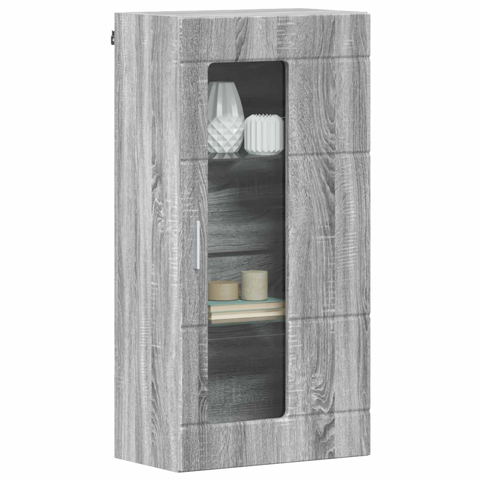 vidaXL Wooden Cabinet Grey Sonoma Engineered Wood 3