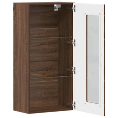 vidaXL Wooden Cabinet Brown Oak Engineered Wood 5