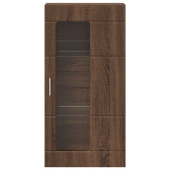 vidaXL Wooden Cabinet Brown Oak Engineered Wood 6
