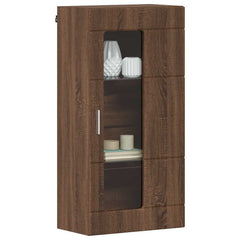 vidaXL Wooden Cabinet Brown Oak Engineered Wood 3