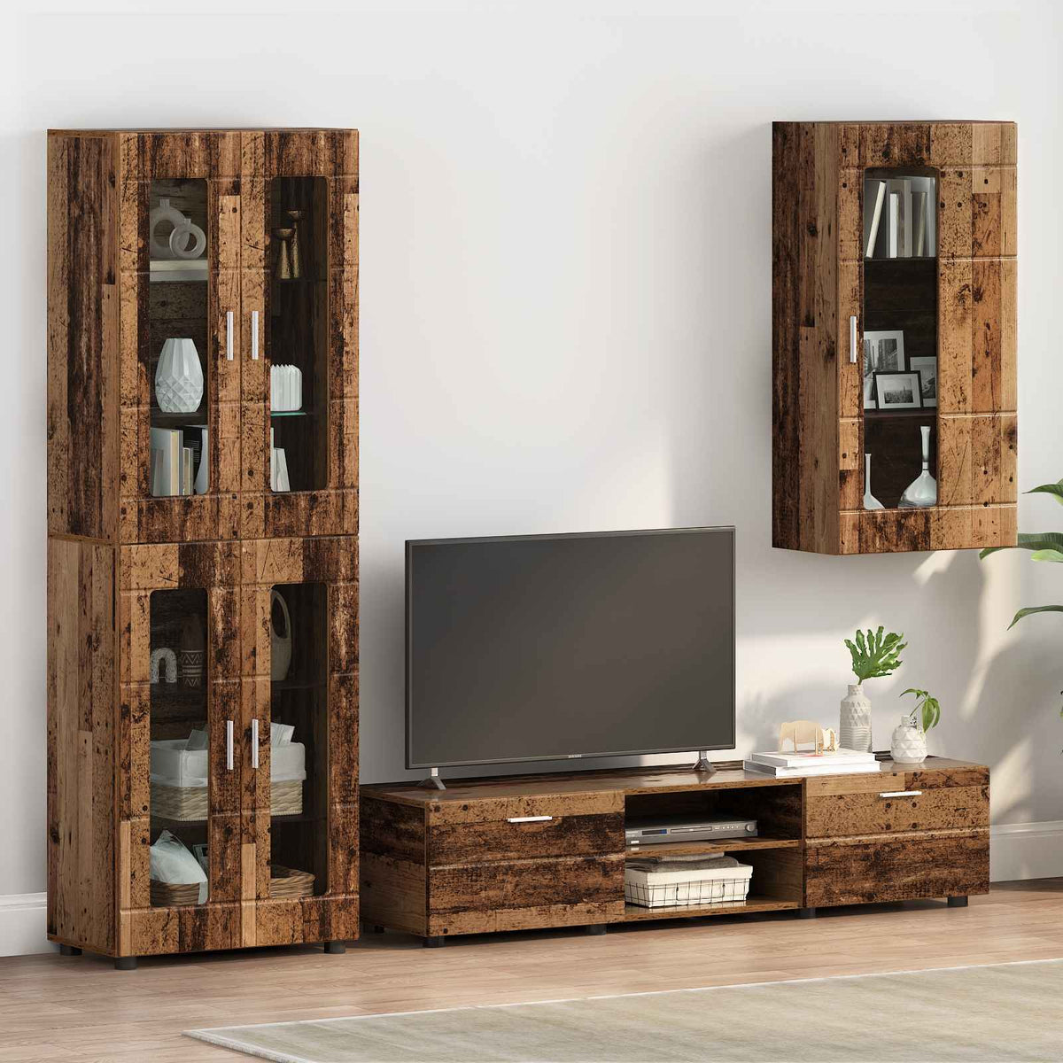 vidaXL Wooden Cabinet Old Wood Engineered Wood 1