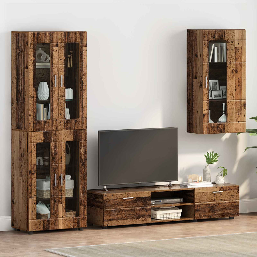 vidaXL Wooden Cabinet Old Wood Engineered Wood 1