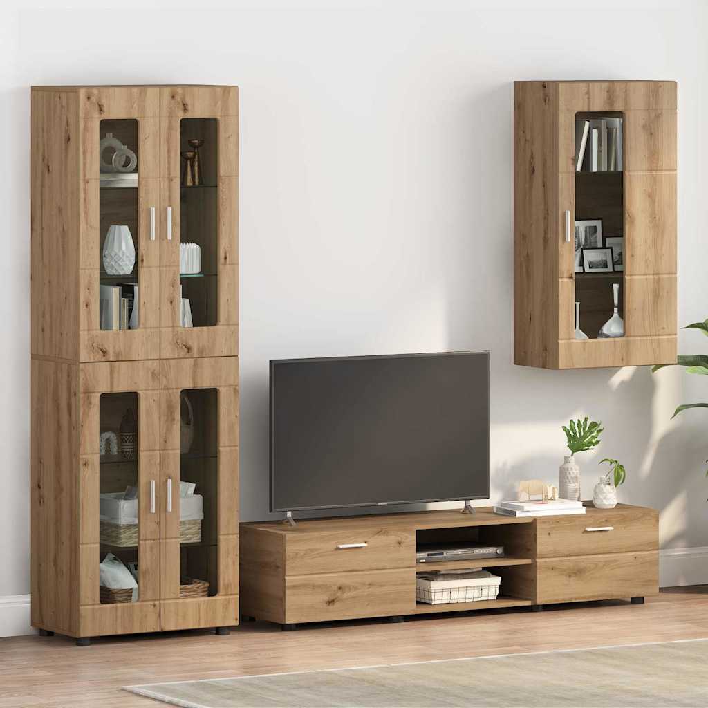vidaXL Wooden Cabinet Artisan Oak Engineered Wood 1