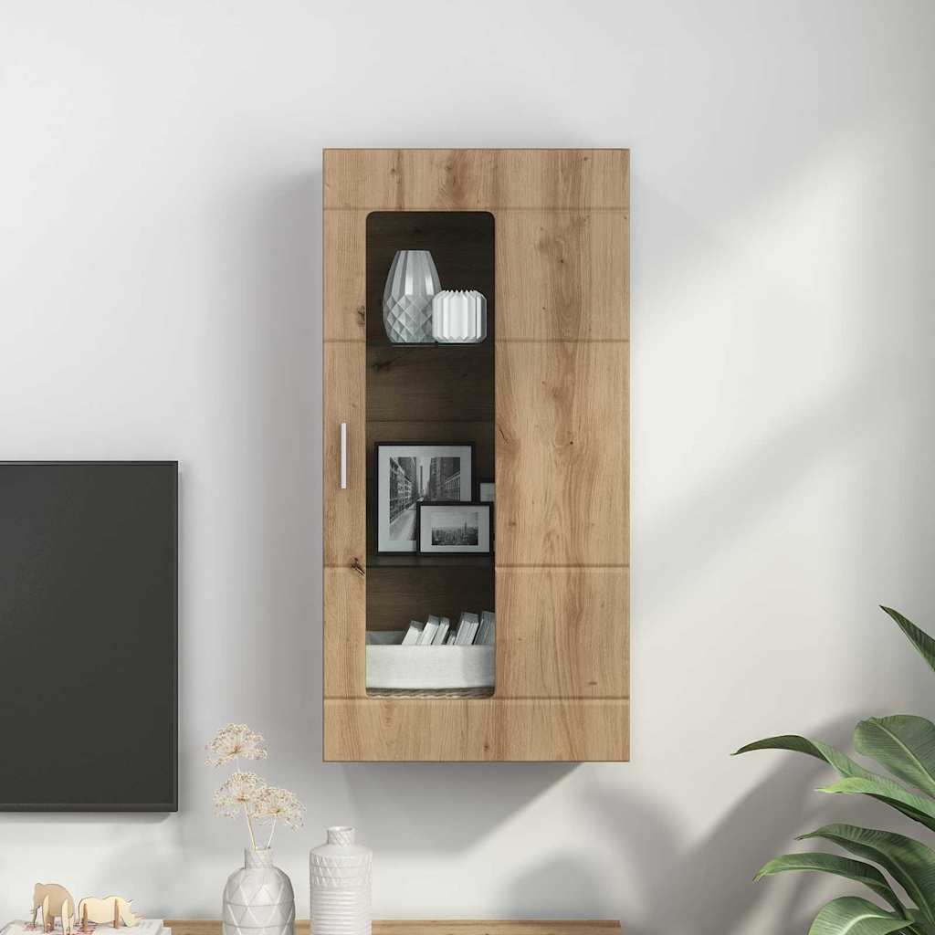 vidaXL Wooden Cabinet Artisan Oak Engineered Wood 4