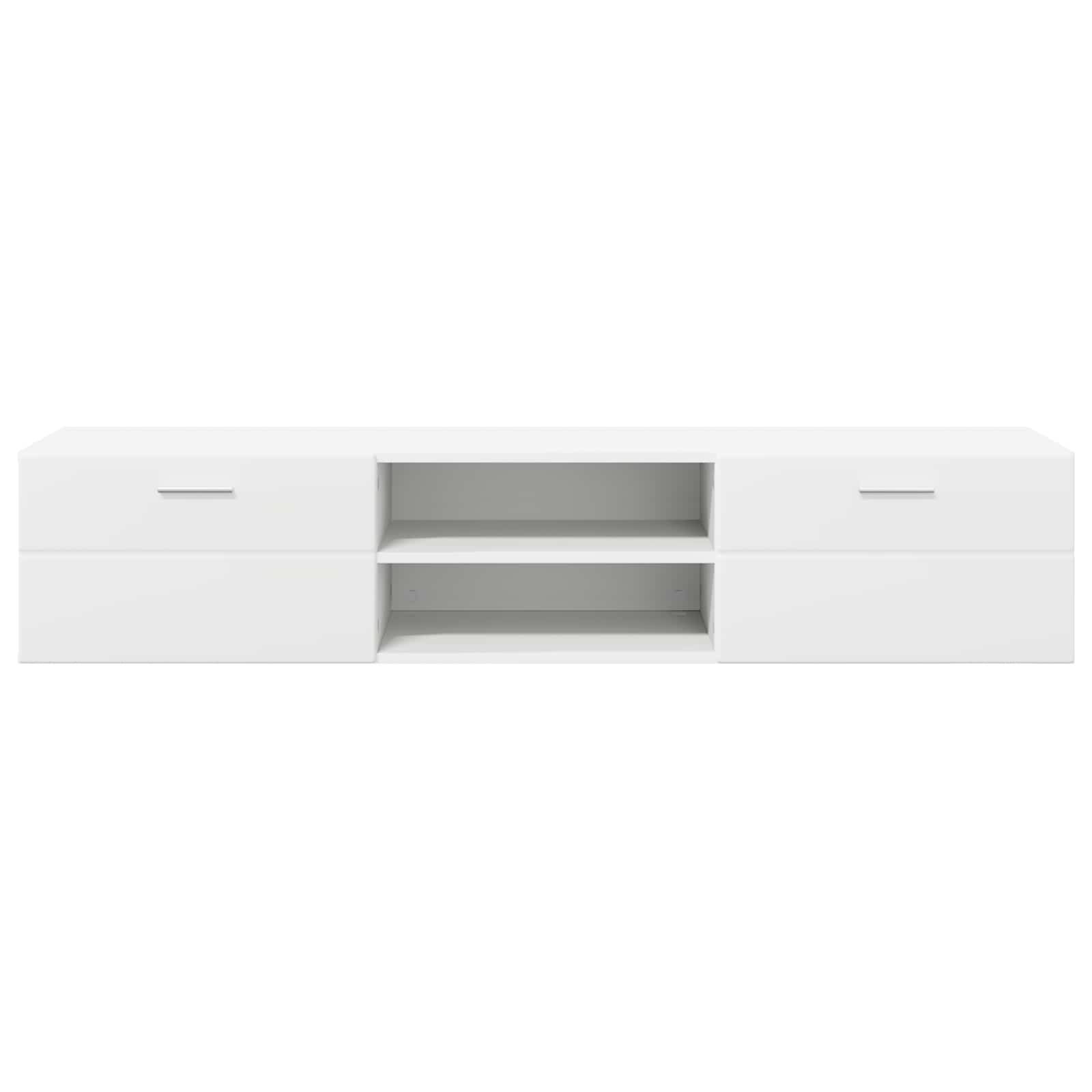 vidaXL Wooden Cabinet 150 x 39 x 30 cm White Engineered Wood 6