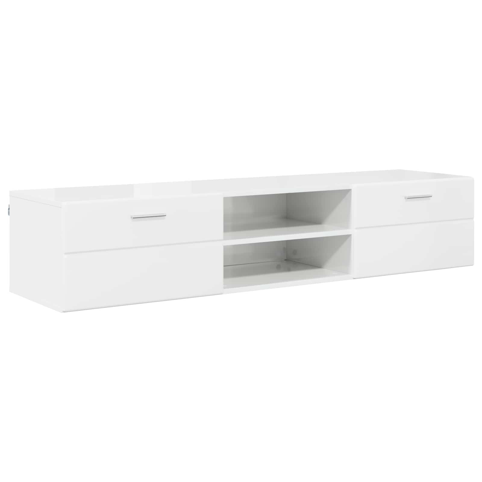 vidaXL Wooden Cabinet 150 x 39 x 30 cm Concrete Grey Engineered Wood 2