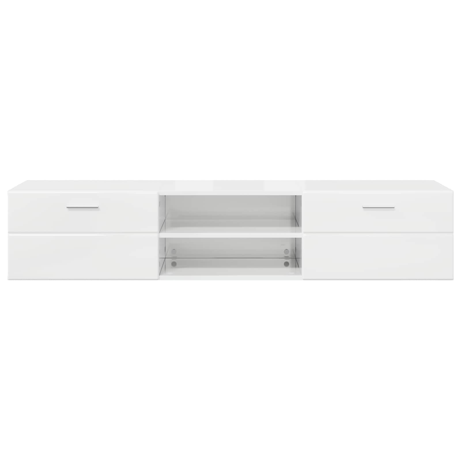 vidaXL Wooden Cabinet 150 x 39 x 30 cm Concrete Grey Engineered Wood 6