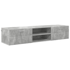 TV Cabinet Set FLORIN 3 pcs 150 x 39 x 30 cm High gloss white TV Cabinet with 2 drawers