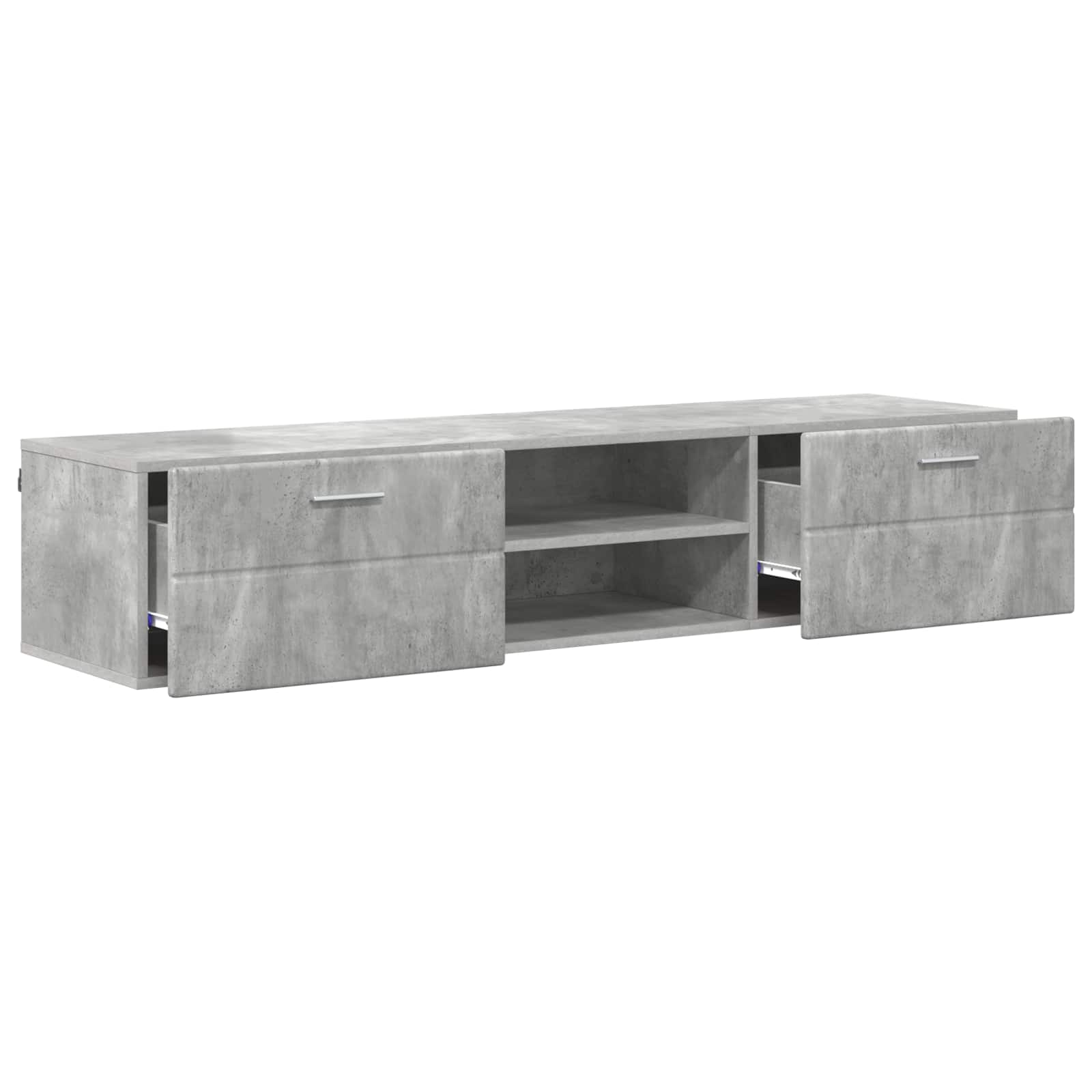 vidaXL Wooden Cabinet 150 x 39 x 30 cm High Gloss White 5