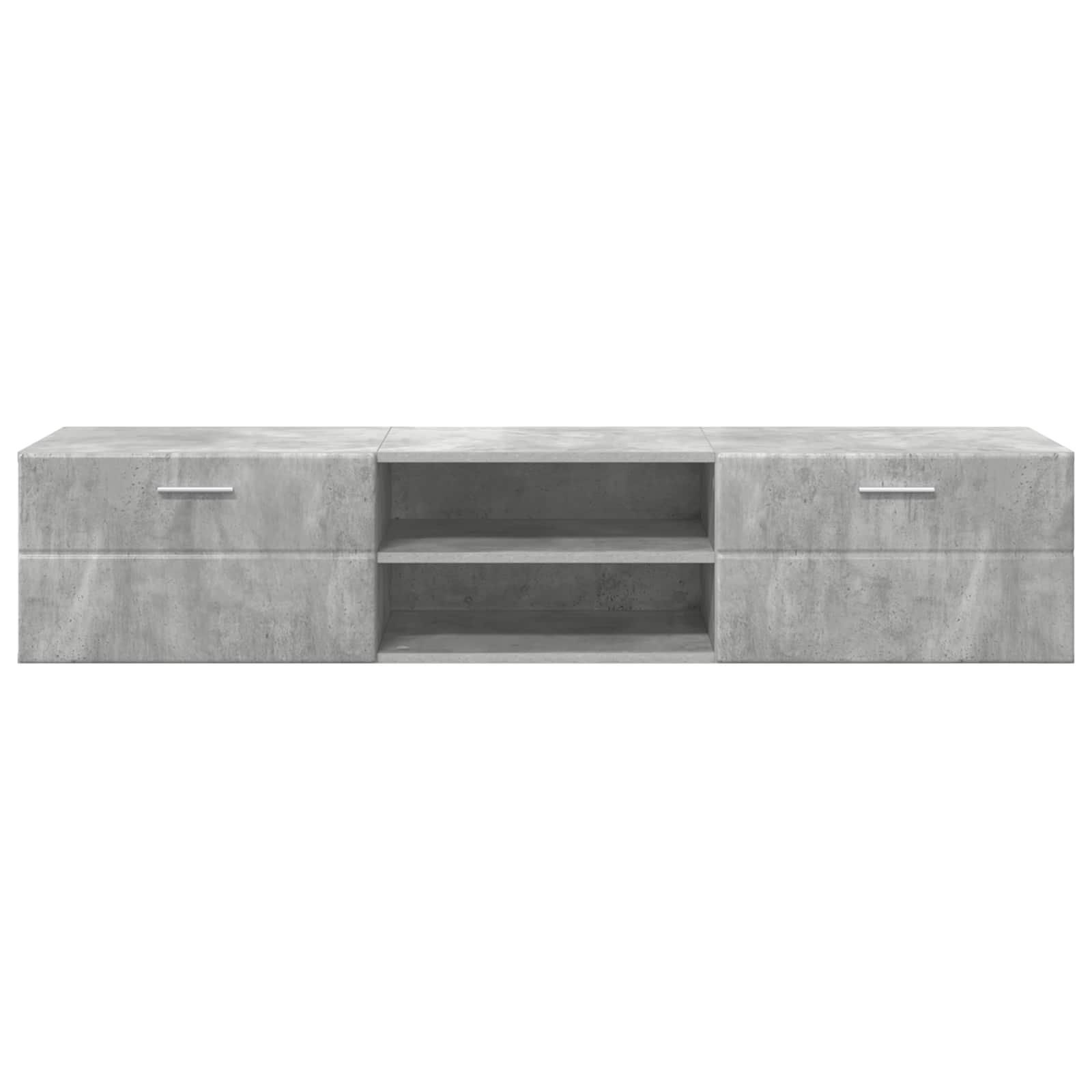 vidaXL Wooden Cabinet 150 x 39 x 30 cm High Gloss White 6