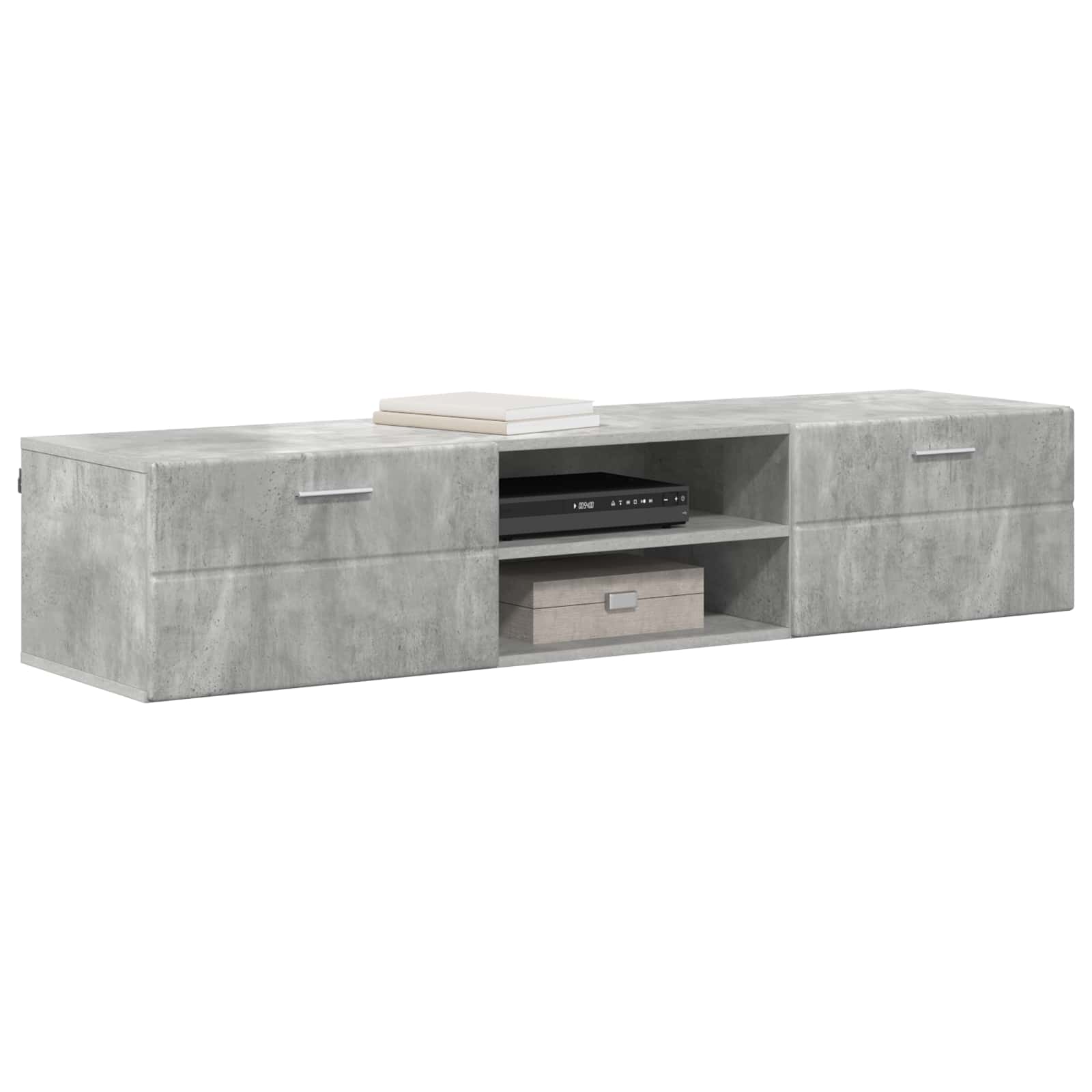 vidaXL Wooden Cabinet 150 x 39 x 30 cm High Gloss White 3